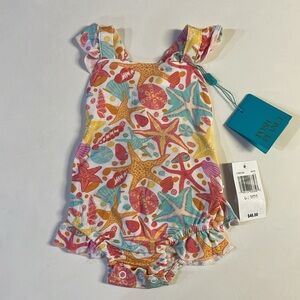 Posh Peanut Colorful Sea Life Romper